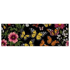 Flowers Butterfly Blooms Flowering Spring Banner And Sign 9  X 3 