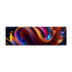 Ai Generated Waves Splash Liquid Paint Wall Sticker Bumper (10 Pack)