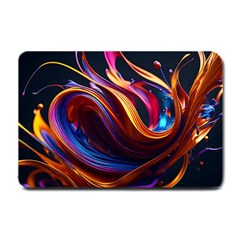 Ai Generated Waves Splash Liquid Paint Wall Small Doormat