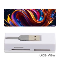 Ai Generated Waves Splash Liquid Paint Wall Memory Card Reader (stick)