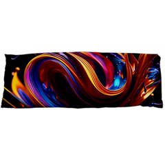 Ai Generated Waves Splash Liquid Paint Wall Body Pillow Case Dakimakura (two Sides) by Jancukart