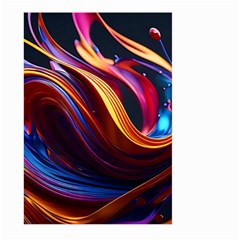 Ai Generated Waves Splash Liquid Paint Wall Large Garden Flag (two Sides) by Jancukart