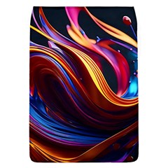 Ai Generated Waves Splash Liquid Paint Wall Removable Flap Cover (l) by Jancukart