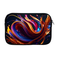 Ai Generated Waves Splash Liquid Paint Wall Apple Macbook Pro 17  Zipper Case