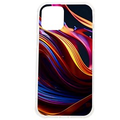 Ai Generated Waves Splash Liquid Paint Wall Iphone 12 Pro Max Tpu Uv Print Case by Jancukart