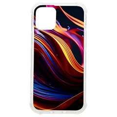 Ai Generated Waves Splash Liquid Paint Wall Iphone 12 Mini Tpu Uv Print Case	 by Jancukart