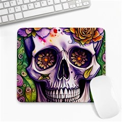 Gothic Sugar Skull Large Mousepad by GardenOfOphir