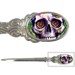 Gothic Sugar Skull Letter Opener by GardenOfOphir