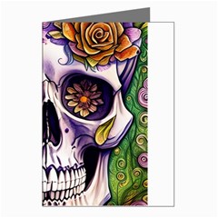 Gothic Sugar Skull Greeting Cards (pkg Of 8)