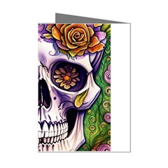 Gothic Sugar Skull Mini Greeting Cards (pkg Of 8)