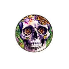 Gothic Sugar Skull Hat Clip Ball Marker (4 Pack) by GardenOfOphir