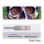 Gothic Sugar Skull Memory Card Reader (Stick) Front