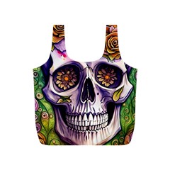 Gothic Sugar Skull Full Print Recycle Bag (s) by GardenOfOphir