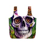 Gothic Sugar Skull Full Print Recycle Bag (S) Front