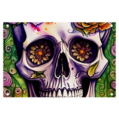 Gothic Sugar Skull Banner And Sign 6  X 4  by GardenOfOphir