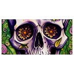 Gothic Sugar Skull Banner and Sign 8  x 4  Front