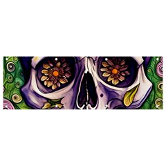 Gothic Sugar Skull Banner And Sign 9  X 3  by GardenOfOphir