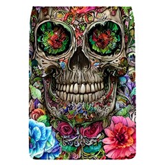 Retro Floral Skull Removable Flap Cover (s) by GardenOfOphir