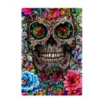 Retro Floral Skull A5 Acrylic Clipboard Back