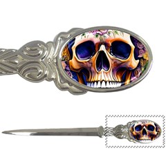 Bone Skull Floral Letter Opener by GardenOfOphir