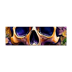 Bone Skull Floral Sticker (bumper) by GardenOfOphir