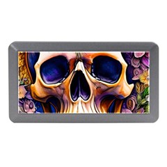 Bone Skull Floral Memory Card Reader (mini) by GardenOfOphir