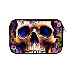 Bone Skull Floral Apple Macbook Pro 13  Zipper Case by GardenOfOphir