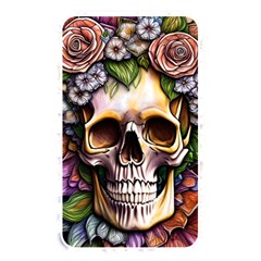 Death Skull Floral Memory Card Reader (rectangular) by GardenOfOphir