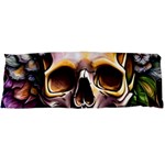 Death Skull Floral Body Pillow Case Dakimakura (Two Sides) Front