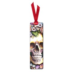 Death Skull Floral Small Book Marks by GardenOfOphir