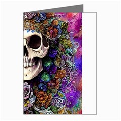 Dead Cute Skull Floral Greeting Cards (pkg Of 8)