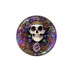 Dead Cute Skull Floral Hat Clip Ball Marker (10 Pack) by GardenOfOphir