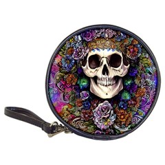 Dead Cute Skull Floral Classic 20-cd Wallets by GardenOfOphir