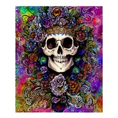 Dead Cute Skull Floral Shower Curtain 60  X 72  (medium)  by GardenOfOphir