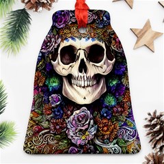 Dead Cute Skull Floral Ornament (bell)