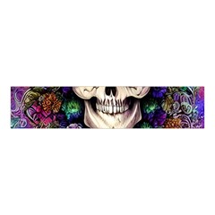 Dead Cute Skull Floral Velvet Scrunchie by GardenOfOphir