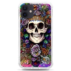 Dead Cute Skull Floral Iphone 12 Mini Tpu Uv Print Case	 by GardenOfOphir