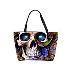 Gothic Cute Skull Floral Classic Shoulder Handbag by GardenOfOphir