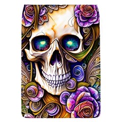 Gothic Cute Skull Floral Removable Flap Cover (l) by GardenOfOphir