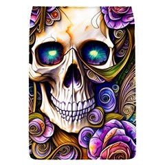 Gothic Cute Skull Floral Removable Flap Cover (s) by GardenOfOphir