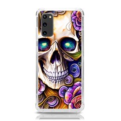 Gothic Cute Skull Floral Samsung Galaxy S20 6 2 Inch Tpu Uv Case by GardenOfOphir