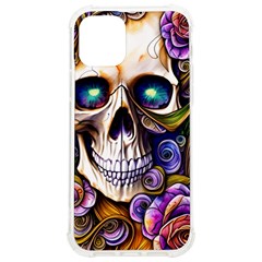 Gothic Cute Skull Floral Iphone 12/12 Pro Tpu Uv Print Case by GardenOfOphir