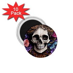 Skull Bones 1 75  Magnets (10 Pack)  by GardenOfOphir