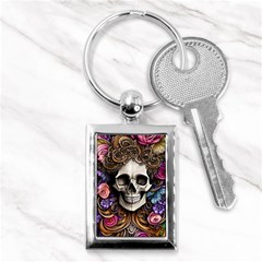 Skull Bones Key Chain (rectangle) by GardenOfOphir