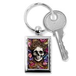 Skull Bones Key Chain (Rectangle) Front