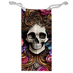 Skull Bones Jewelry Bag by GardenOfOphir