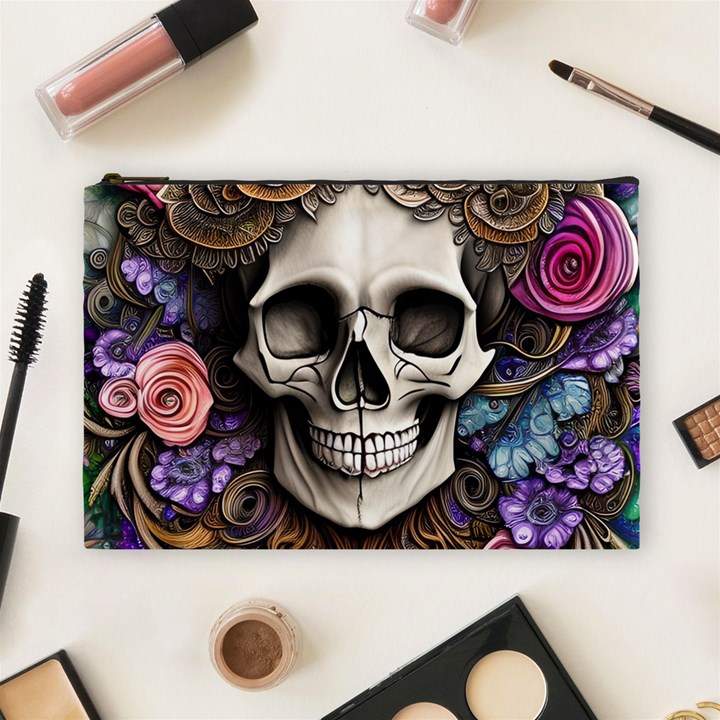 Skull Bones Cosmetic Bag (Large)