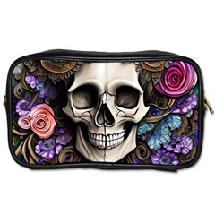 Skull Bones Toiletries Bag (one Side) by GardenOfOphir