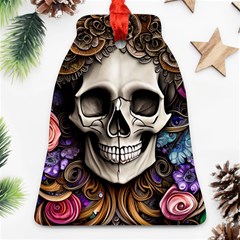 Skull Bones Ornament (bell) by GardenOfOphir