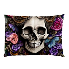 Skull Bones Pillow Case (two Sides) by GardenOfOphir